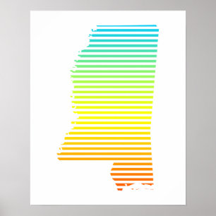 Póster mississippi chill fade