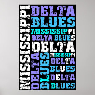 PÓSTER MISSISSIPPI DELTA BLUES