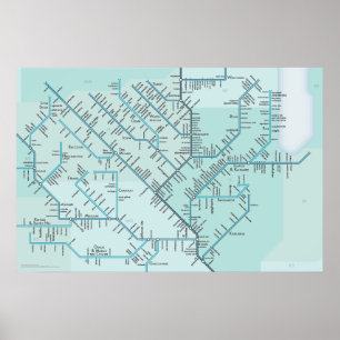 Póster Mississippi medio 20" x 30"