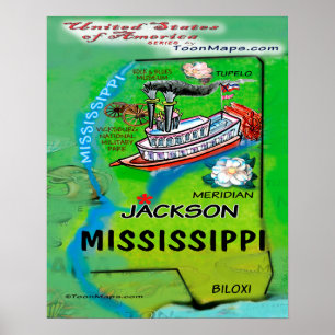Póster Mississippi USA