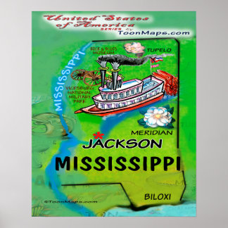 Póster Mississippi USA