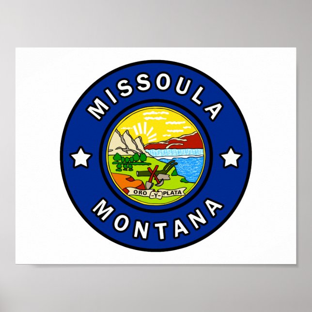 Póster Missoula Montana (Frente)