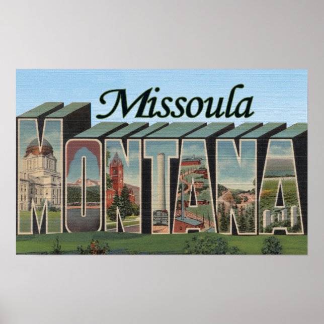 Póster Missoula, Montana (Frente)