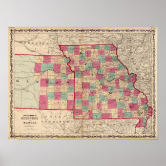 Póster Missouri and Kansas