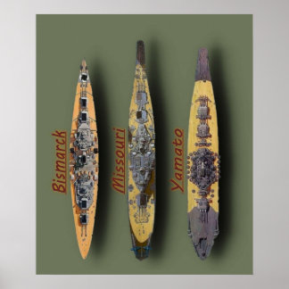 Póster Missouri Bismarck Yamato