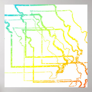 Póster missouri chill blur