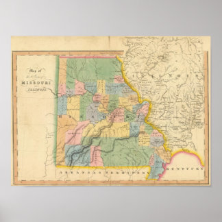 Póster Missouri, Illinois