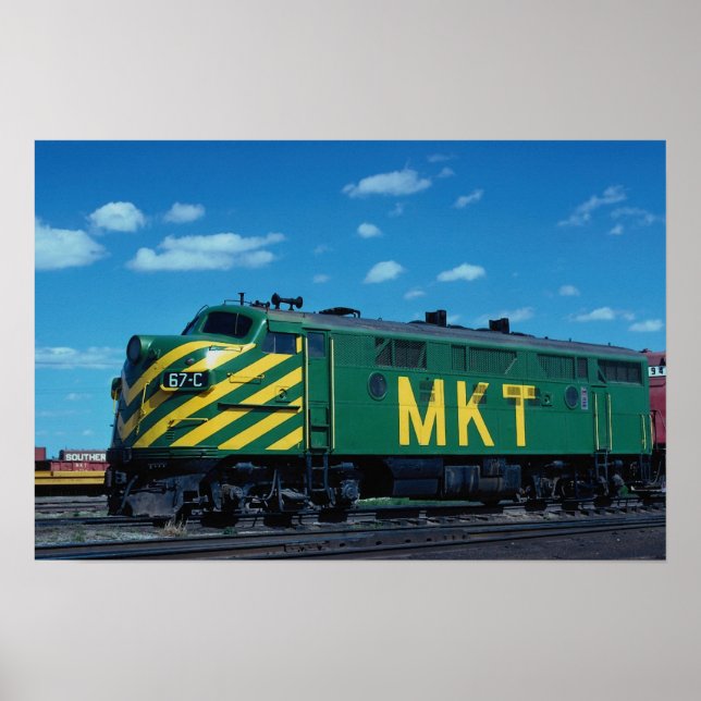 Póster Missouri-Kansas-Texas RR, EMD F-3a (Frente)