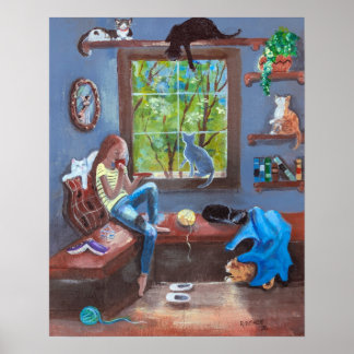 Póster Missy Cat Girl poster