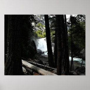 Póster Mist Falls, Parque Nacional del Cañón del Rey, CA