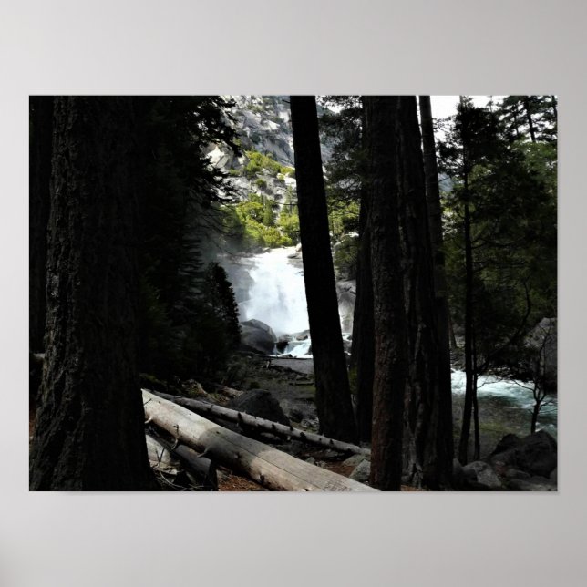 Póster Mist Falls, Parque Nacional del Cañón del Rey, CA (Frente)