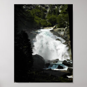 Póster Mist Falls, Parque Nacional del Cañón del Rey, CA