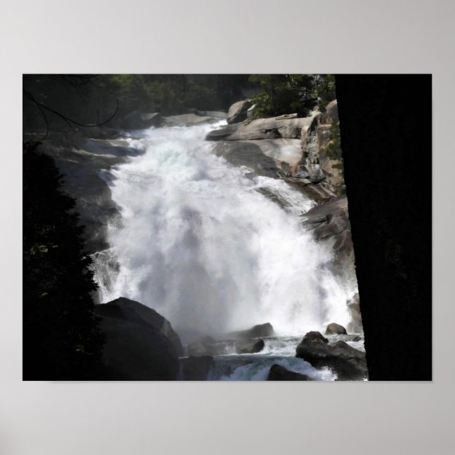 Póster Mist Falls, Parque Nacional del Cañón del Rey, CA (Frente)