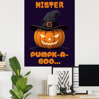 Póster Mister Pumpk-A-Boo Halloween Pumpkin