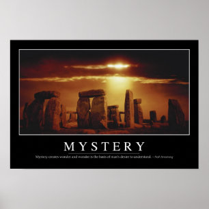 Póster Misterio: cita Inspiradora