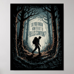 Póster Misterio de Bosques Oscuros No Saben Cómo Llegar a