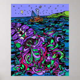 Póster Misterio de los océanos