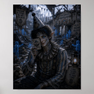 Póster Misterio / Payaso de Circo / Jardín de Infancia