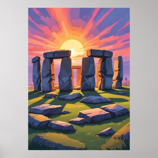 Póster Misterios de Stonehenge (Frente)