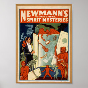 Póster Misterios del alcohol, poster del vintage, C. 1911
