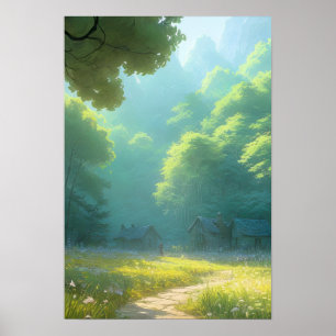 Póster Misterios en el bosque