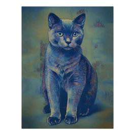 Póster Místico Felino