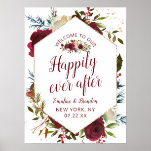 Póster Mistletoe Manor Feliz Desde El Rótulo De Recepción