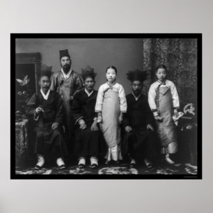 Póster Mistress and Elder Korea 1910