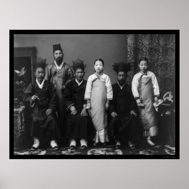 Póster Mistress and Elder Korea 1910 (Frente)