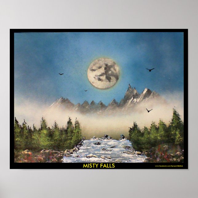 Póster Misty Falls (Frente)