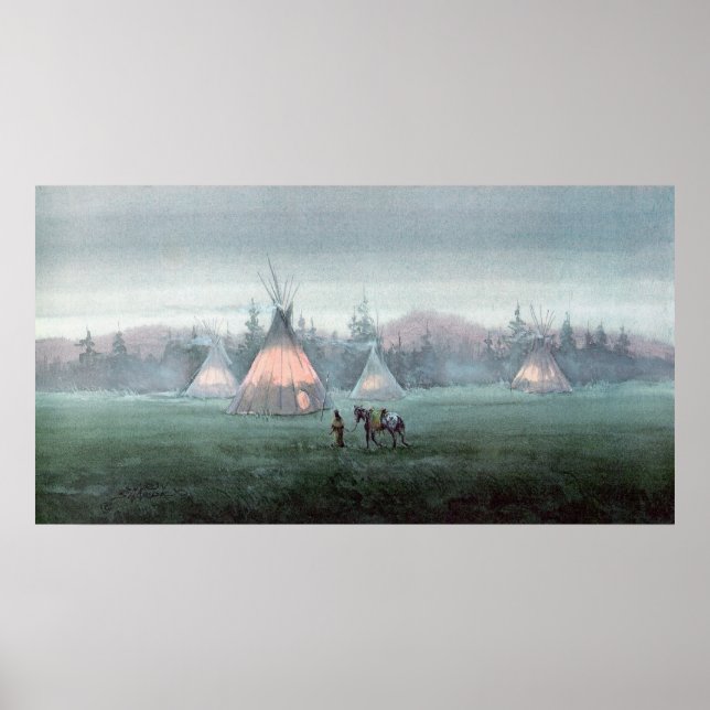 Póster MISTY TIPI CAMP, por SHARON SHARPE (Frente)