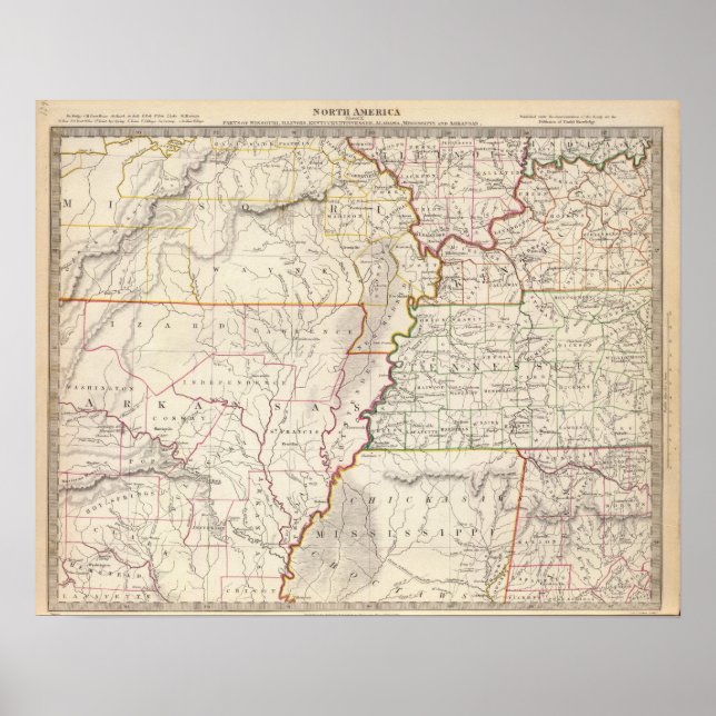 Póster Misuri, Ill, Ky, Tenn, Ala, Miss, Arca (Frente)