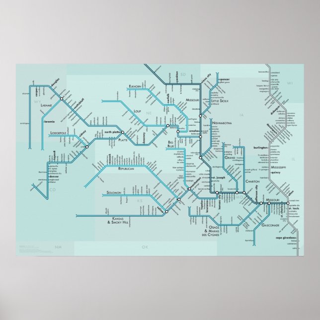 Póster Misuri Inferior (Frente)