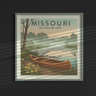 Póster Misuri vintage