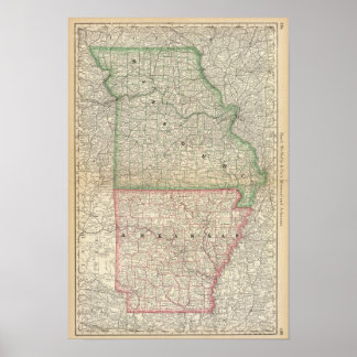 Póster Misuri y Arkansas