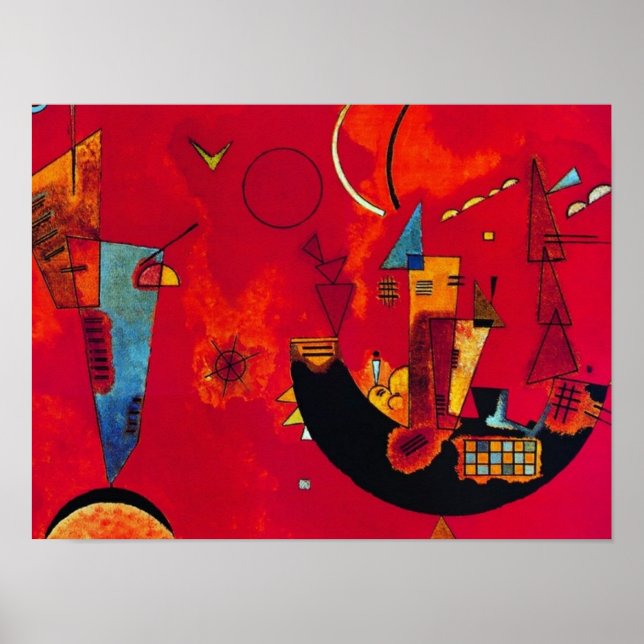 Póster Mit und Gegen, 1929 por Wassily Kandinsky (Frente)