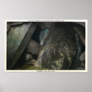 Póster Mitad de cataratas ocultas vista de la sala del ju