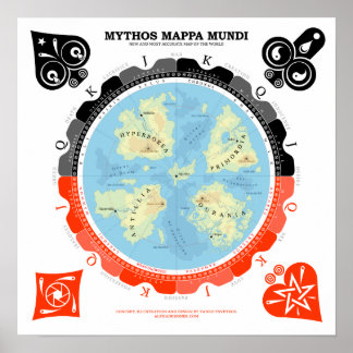 Póster Mithos Mappa Mundi