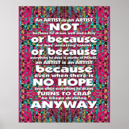 Póster Mitochondri-Pop Un artista es...