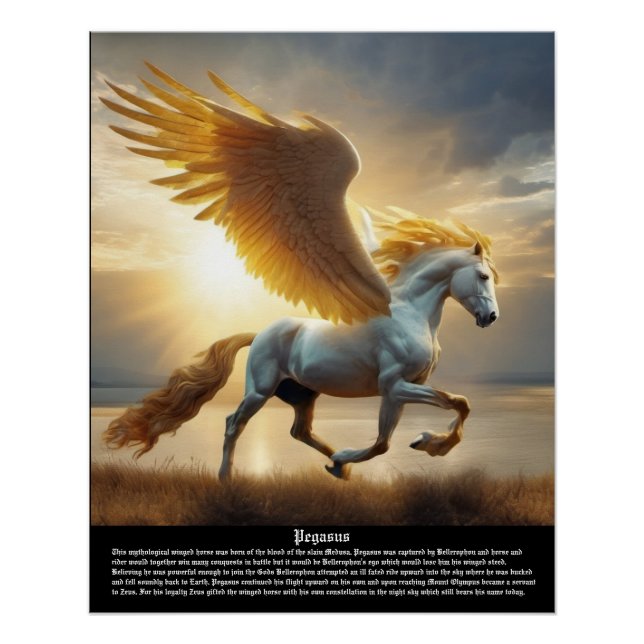 Póster Mitología de Pegasus (Anverso)