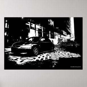 Póster Mitsubishi EVO 9