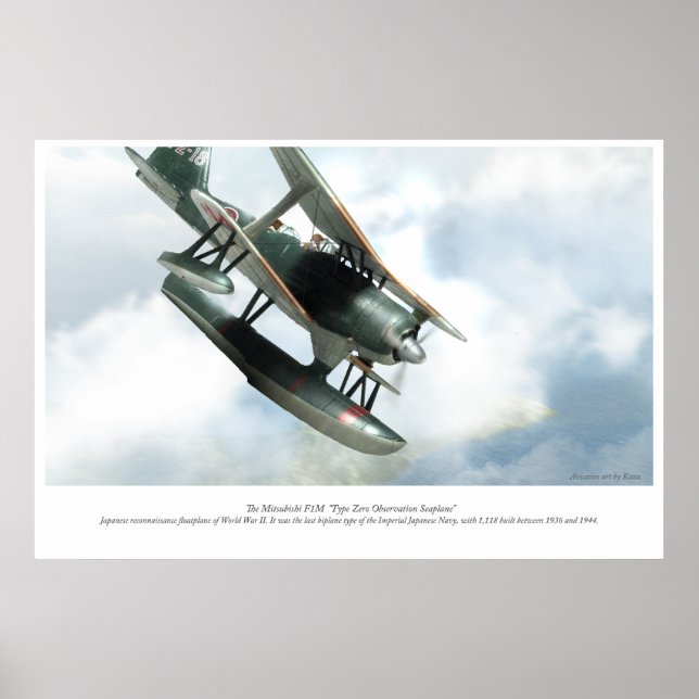 Póster Mitsubishi F1M (Frente)