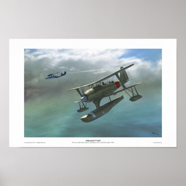 Póster Mitsubishi F1M2 (Frente)