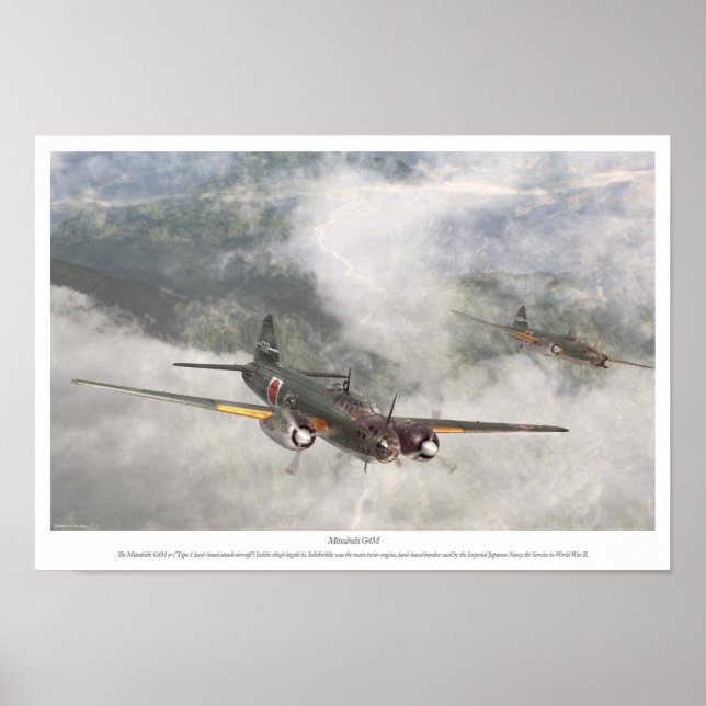 Póster Mitsubishi G4M (Frente)