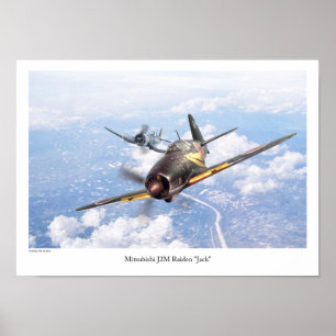 Póster Mitsubishi J2M Raiden "Jack"