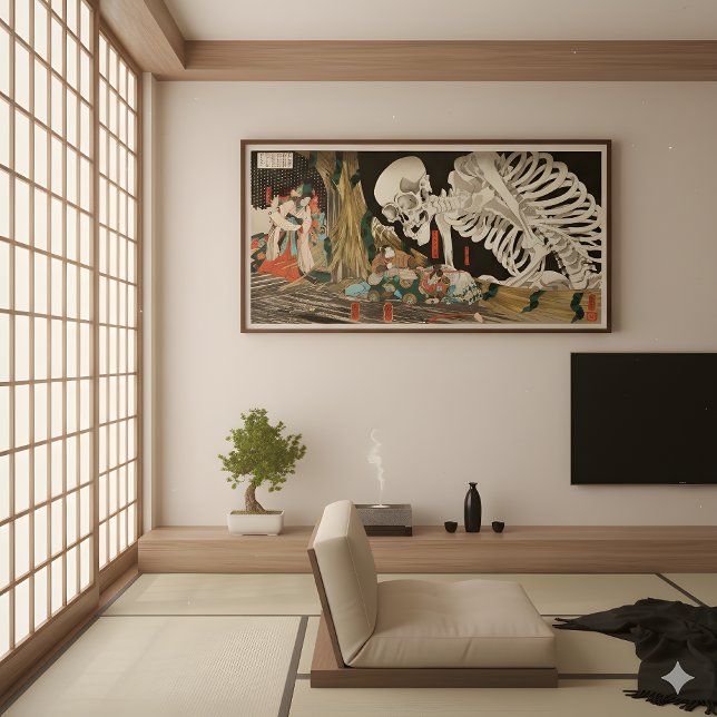 Póster Mitsukuni desafía el espectro del esqueleto - Vint (Subido por el creador)