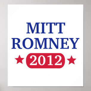 Póster Mitt Romney 2012
