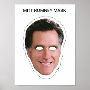 Póster Mitt Romney Mask
