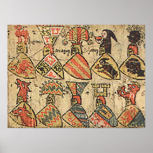 Póster Mittelalterliche Wappen