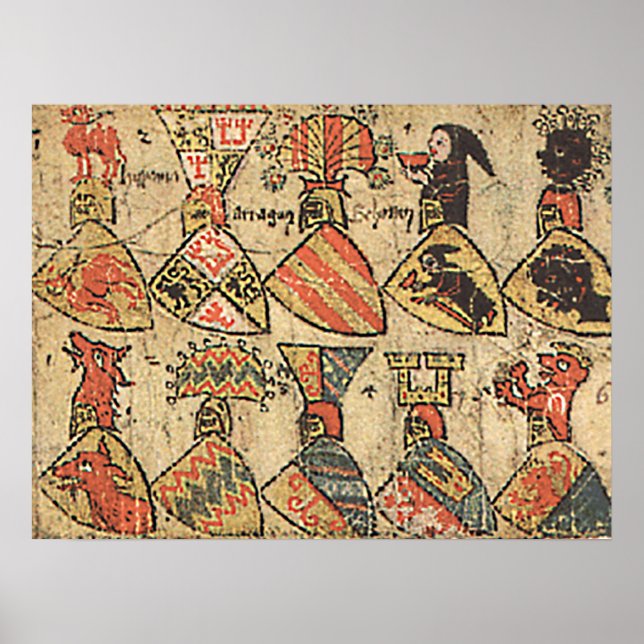 Póster Mittelalterliche Wappen (Frente)